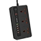 چندراهی برق پورودو Power Socket USB Hub Fast Charging With QC3.0 PD- 5P3SQCEU توان 33 وات